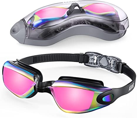 Aegend Gafas de natación, gafas de natación anti-niebla para hombre mujeres  jóvenes adultos