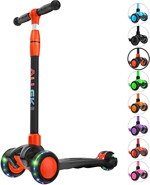 Patinete Kick Scooter para niños, scooter de 3 ruedas, ruedas de  poliuretano ajustables de 4 alturas, cubierta extra ancha, el mejor regalo  para