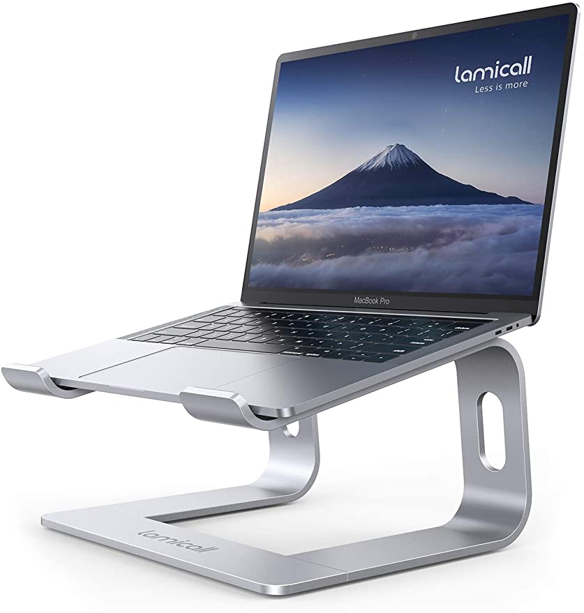 Lamicall Soporte para tablet con cuello de cisne, base resistente de 2.5  libras, soporte de escritorio ajustable con rotación de 360 grados para  iPad
