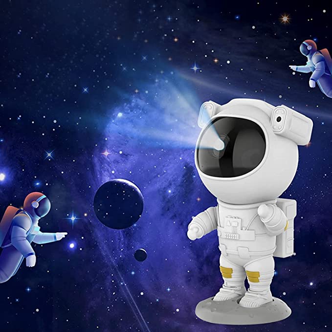 Proyector de estrellas de astronauta, luz nocturna para niños, luz de  galaxia de astronauta con temporizador y control remoto, proyector de cielo