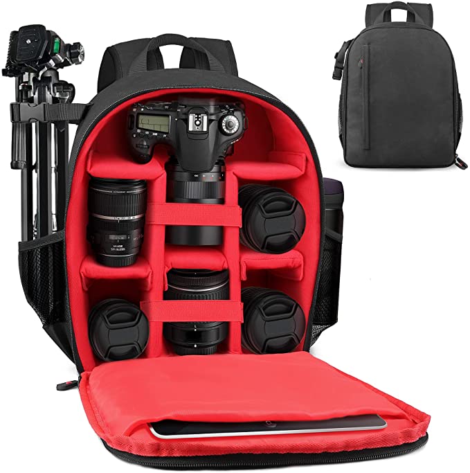  Acuvar mochila para cámara DSLR profesional con cubierta para  lluvia, para modelos Canon, Nikon, Sony, Olympus, Samsung, Panasonic,  Pentax : Ropa, Zapatos y Joyería