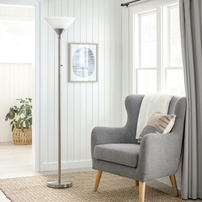 Torchiere Floor Lamp With Glass Shade - Threshold™ : Target