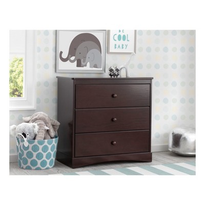 Skylar 3 drawer dresser with store changing top