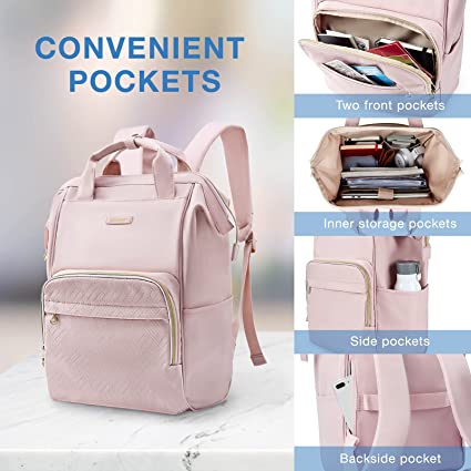 BAGSMART - mochila para laptop para mujer, mochilas de viaje de 15.6  pulgadas. Mochila médica para la escuela, colegio, viaje de negocios para  mujeres