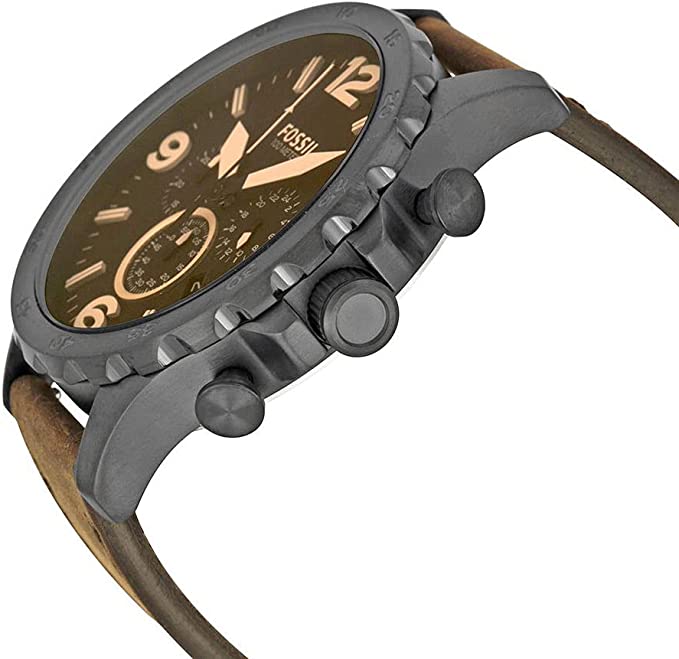 Fossil Nate Reloj casual de cuarzo para hombre acero inoxidable