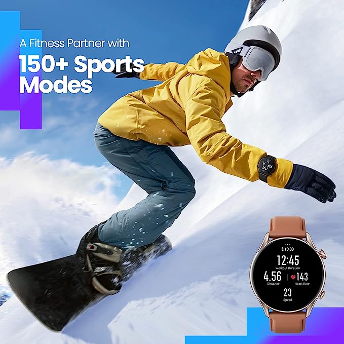  Amazfit GTR 3 Pro - Reloj inteligente para iPhone Android con  llamada Bluetooth Alexa GPS WiFi, rastreador de fitness para hombre, 150  modos deportivos, pantalla AMOLED de 1.45 pulgadas, seguimiento de