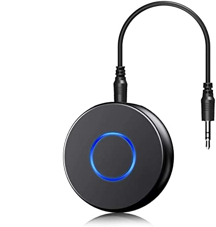 Receptor Bluetooth USB para coche, kit de coche de transmisión de música,  adaptador de audio inalámbrico portátil de 0.138 in cable auxiliar