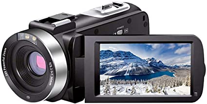 Cámara de vídeo  Vlogging grabadora FHD 1080P 24.0MP 3.0 pulgadas  270 grados pantalla de rotación 16X zoom digital videocámara con micrófono