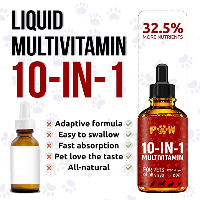 10 In 1 Cat & Dog Multivitamin Hip & Joint Vitamins For Dogs