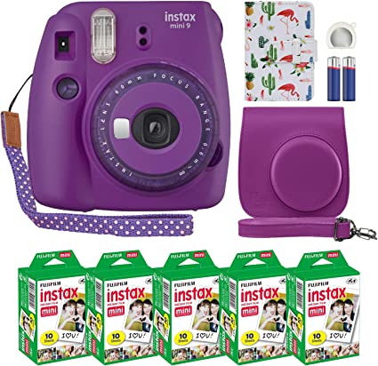 Fujifilm Instax Mini 9 – Parent – Cámara instantánea y dos paquetes de  hojas fotográficas Fuji-Film INSTAX Mini