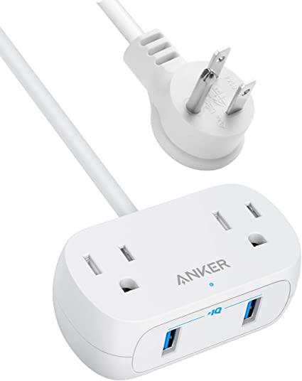 Anker Regleta de alimentación USB C de 20 W, regleta de alimentación con 3  tomas de corriente y carga USB C para iPhone 15/15 Plus/15 Pro/15 Pro Max