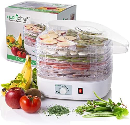 NutriChef - Máquina deshidratadora de alimentos - Conservador de alimentos  multi-nivel eléctrico profesional, Máquina para hacer carne o carne seca