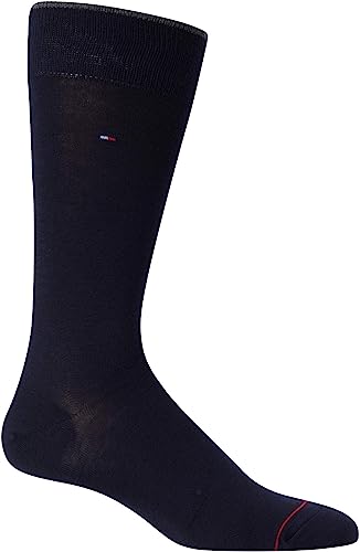 Tommy Hilfiger Calcetines para hombre - Calcetines de vestir ligeros y  cómodos (paquete de 5)