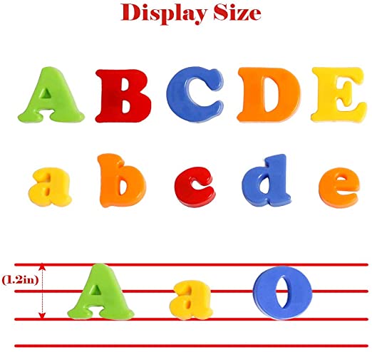 Letras magnéticas, números, alfabeto, imanes para nevera, plástico colorido  ABC 123, juego de juguetes educativos, aprendizaje preescolar, conteo de