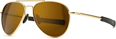 SUNGAIT Gafas de sol de aviador para hombre, polarizadas, estilo militar,  100% protección UV400