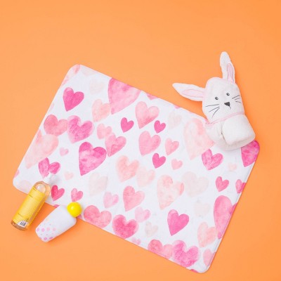 20x30 Magical Hearts Kids' Bath Mat - freshmint kids