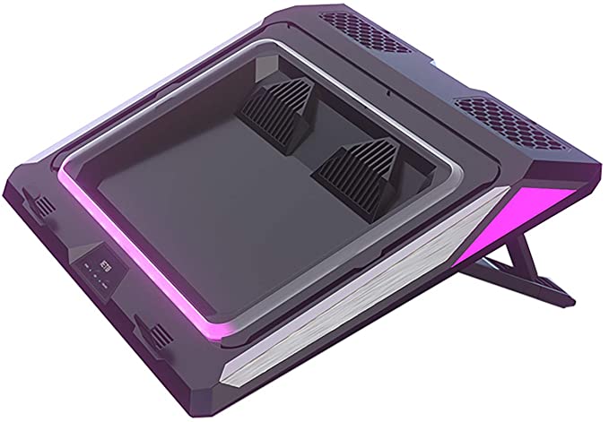 KLIM Tempest - Enfriador para laptop con ventilador de vacío, ventilador de  laptop para juegos con pantalla, detección de temperatura + modo