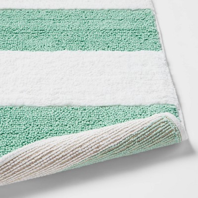 Rugby Striped Kids' Bath Rug Teal - Pillowfort™ - Yahoo Shopping