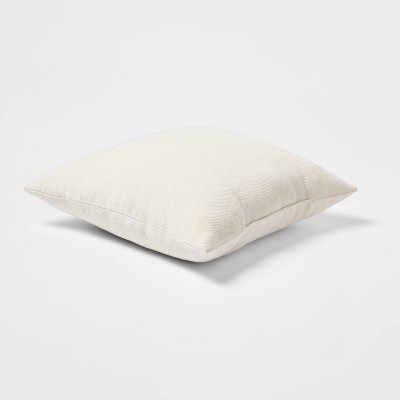2pk Chenille Square Throw Pillows Cream - Threshold™