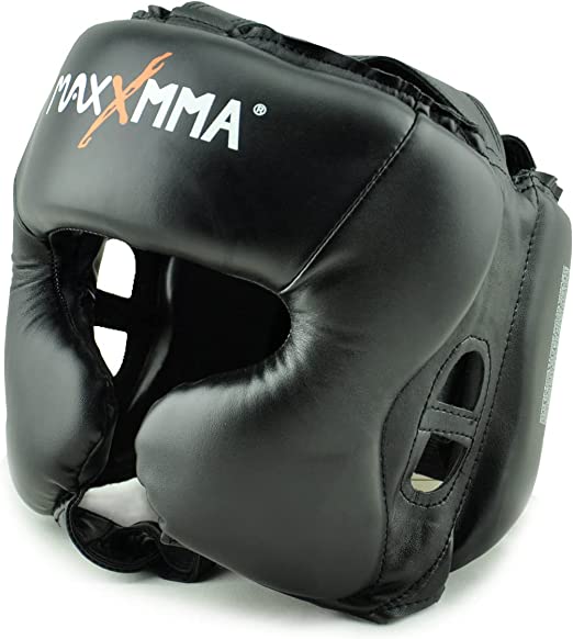 Reviews For MaxxMMA Headgear Black L/XL Boxing MMA Training Kickboxing Sparring Karate Taekwondo