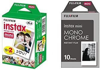 Fujifilm Instax Mini 100 - Película para cámara instantánea Fuji 7S 8 25  50S 90 300, Share SP-1 blanco, paquete de 5