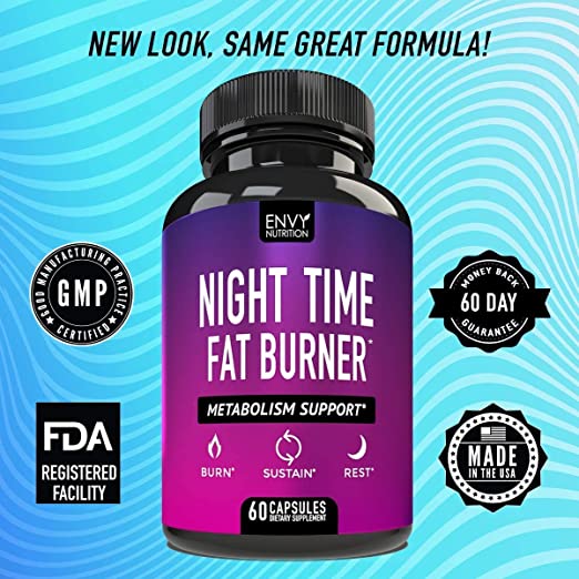 Night Time Fat Burner Metabolism Support, apetito supresor y pérdida
