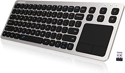 Teclado inalámbrico, Arteck inalámbrico Touch TV teclado con