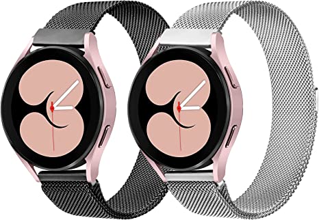 Compatible con Samsung Galaxy Watch 6 de 1.575 pulgadas/1.732 pulgadas,  correa de repuesto de metal para mujer para Galaxy Watch 6 Classic/Watch  5/5