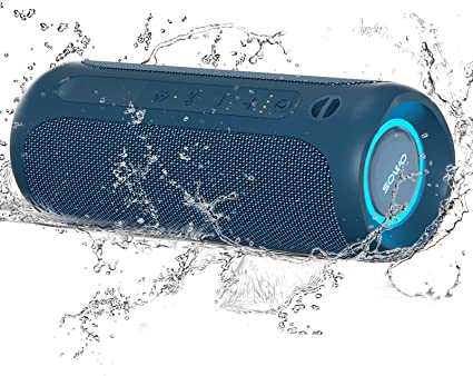 Altavoz de ducha Bluetooth impermeable - Pequeño altavoz Bluetooth portátil  inalámbrico con clip - graves potentes y volumen más fuerte - Luces