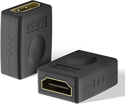 VCE Cable de extensión HDMI macho a hembra, adaptador corto HDMI extensor  compatible con 4K 3D compatible con Google Chrome Cast, Roku Stick, HDTV