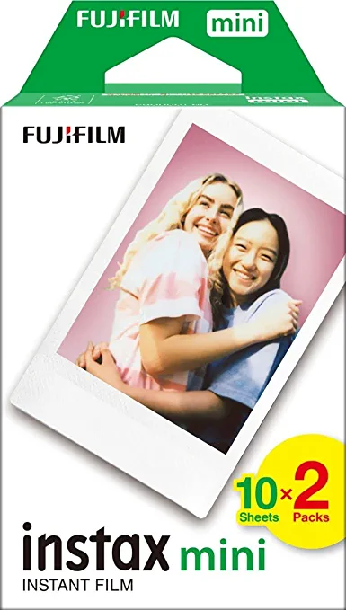 Fujifilm Instax Mini 11 - Álbum de fotos para cámara instantánea (50  hojas), color rosa rubor + funda personalizada + película Fuji Instax (50  hojas)