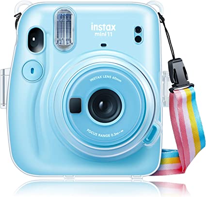 Polaroid Now - Cámara de película instantánea (azul) + paquete de película  + paño de microfibra