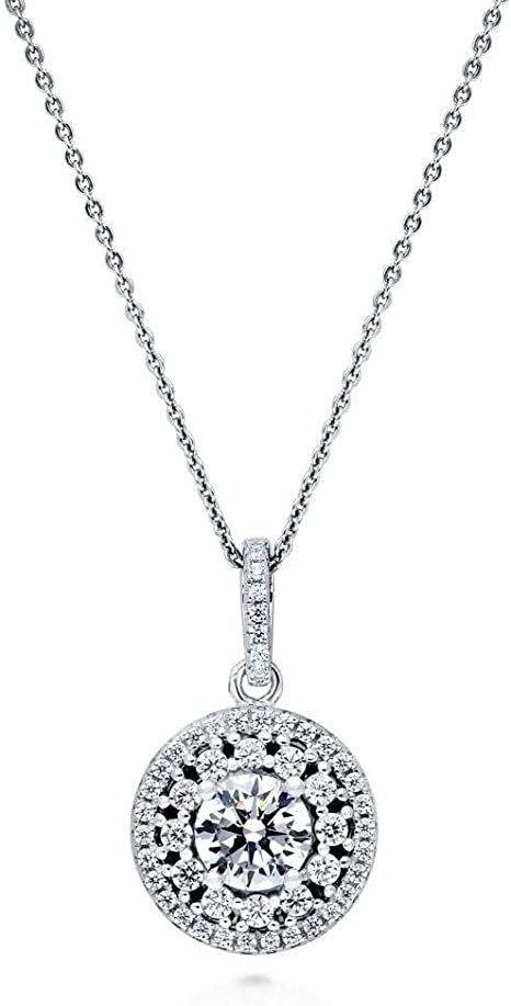 ALOV Collar Con Colgante De Plata De Ley Con Circonita Cúbica De
