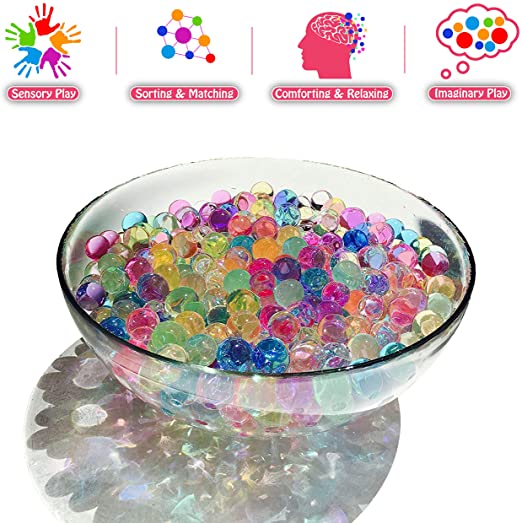  Perlas de agua coloridas Elongdi, Orbeez Grow Many Times, mix  de arcoíris sobre 45 000 bolas Orbeez (arcoíris) : Hogar y Cocina