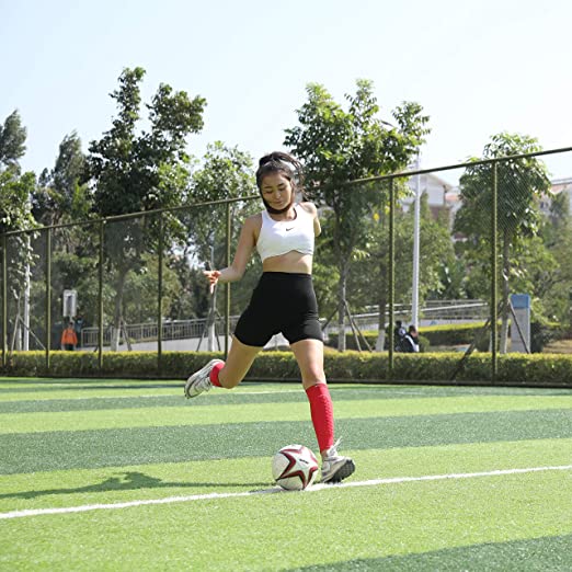 HiRui - Espinilleras de fútbol para niños jóvenes adultos, manga de  compresión de pantorrilla con almohadillas de enjambre, soporte para  espinilleras