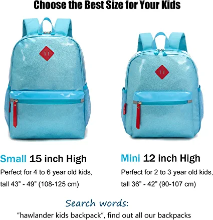 Hawlander Mochila preescolar para niñas pequeñas, mochila escolar para  niños, de 3 a 7 años, Rosa Rojo-mini, 12 inch-Mini, Mochila infantil para  niñas