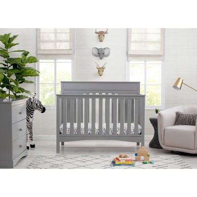 Delta Children Skylar 4 in 1 Convertible Crib Greenguard Gold Certified Gray Mercandu