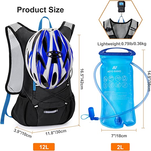 mochila táctica mochila hidratante para ciclismo Mochila Hidratacion Mochila De Hidratación 2L Transpirable Con