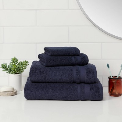 Dark blue hand discount towels