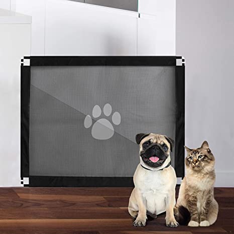 Puerta interior para gatos, puerta de mascotas para gatos, puerta de gato  oculta bandeja de arena, puerta para gatos con cepillo, se adapta a gatos  de