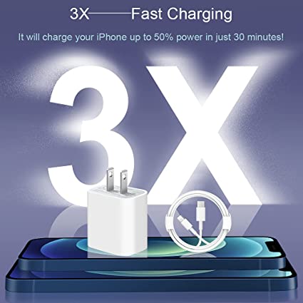 3x Original Carga Rapida Cargador De Cable Para iPhone 13 12 11