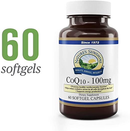 Nature's Sunshine CoQ10, 100 mg, 60 cápsulas de gel Vitaminas para el