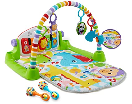  Fisher-Price Deluxe Kick 'n Play Juguete de piano para niños,  na : Juguetes y Juegos