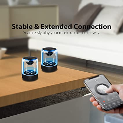 Mini altavoz Bluetooth impermeable, pequeños altavoces Bluetooth portátiles  inalámbricos con TWS, sonido estéreo HD de graves ricos para el hogar