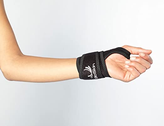Bioskin – Muñequera universal Wrist Wrap – hipoalergénico – Apoyo y alivio  del dolor para túnel carpiano, tendinitis, artritis y lesiones de muñeca  menor – Talla única