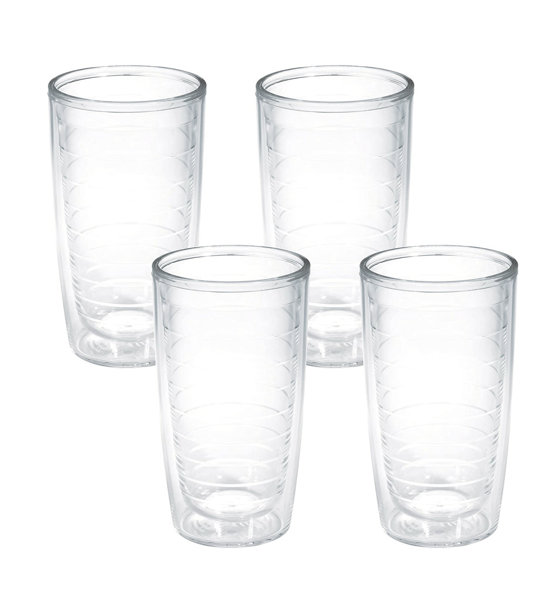 Maars Drinkware - Clear Pacific Tumbler 16oz - Set de 4