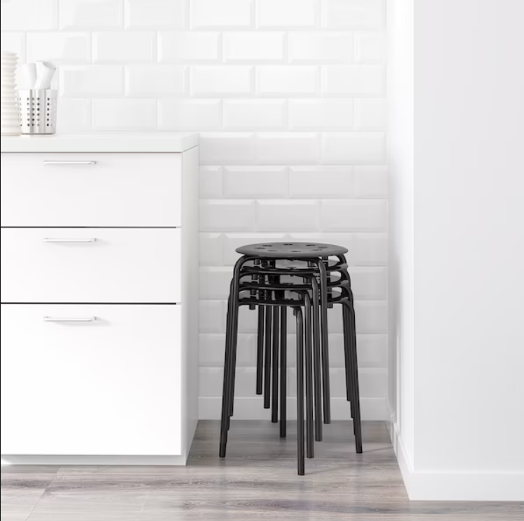 MARIUS taburete, blanco, 45 cm - IKEA