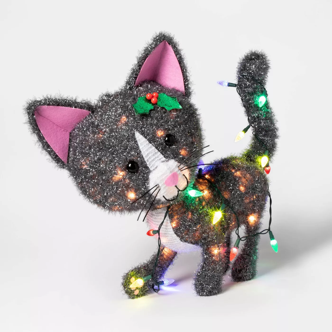 Luces incandescentes para esculturas navideñas de Tinsel Cat - Wondershop ™  | Mercandu, image size:1400x1400