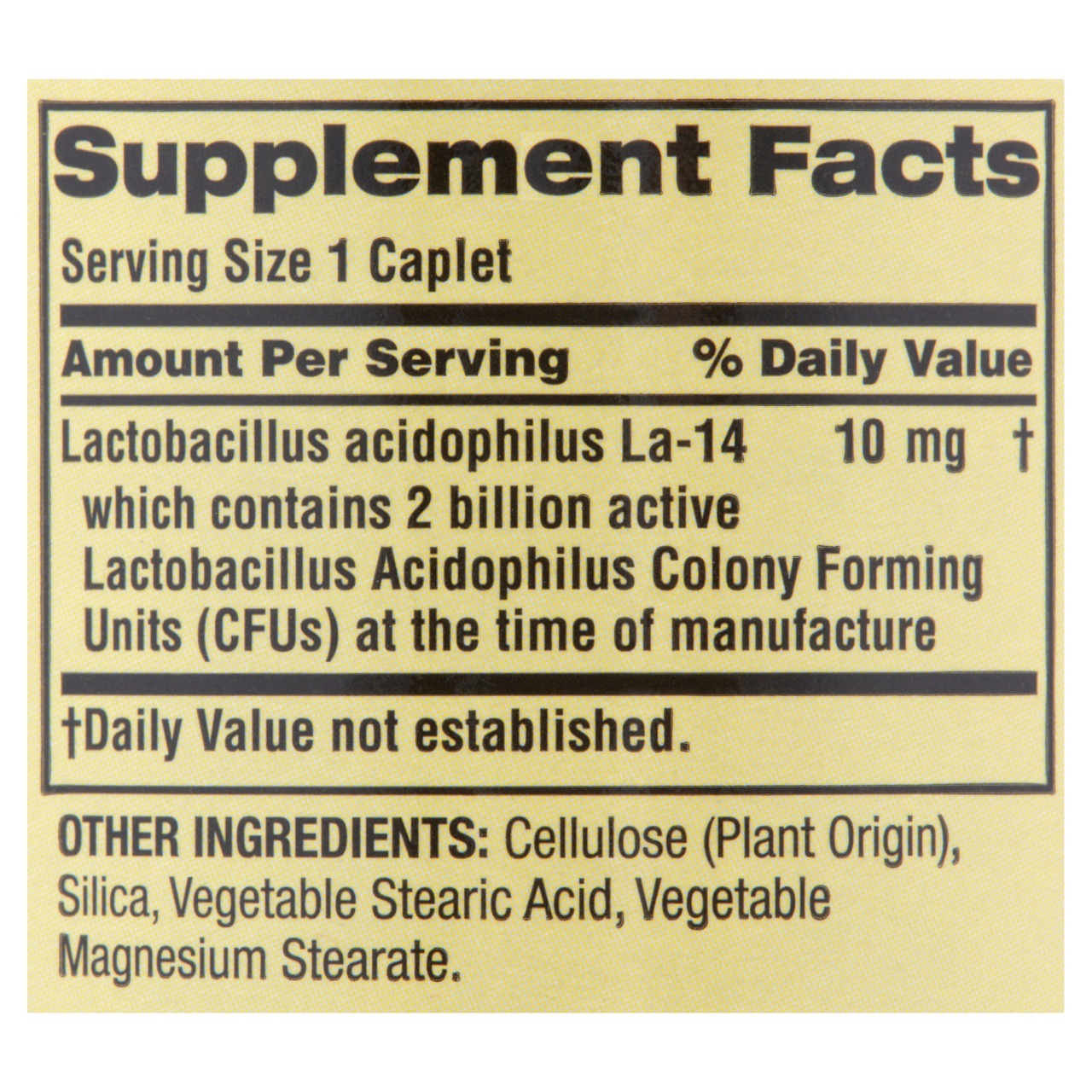 Spring Valley Probiotic Acidophilus Caplets, 100 Count Mercandu